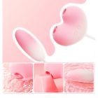 Віброяйце з вакуумним стимулятором Zemalia Tao Tao Teng та язичком, 3 в 1, + APP, градієнтний рожевий вид 12