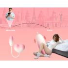 Виброяйцо с вакуумным стимулятором Zemalia Tao Tao Teng и язычком, 3 в 1, + APP, градиент розовый вид 17