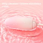 Віброяйце з вакуумним стимулятором Zemalia Tao Tao Teng та язичком, 3 в 1, + APP, градієнтний рожевий вид 18