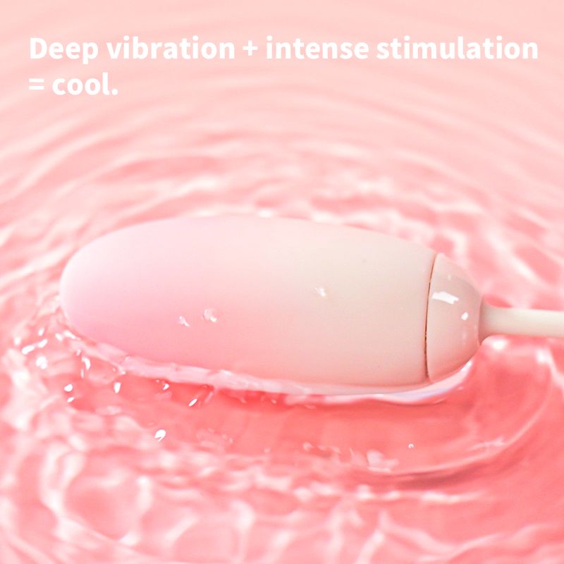 Віброяйце з вакуумним стимулятором Zemalia Tao Tao Teng та язичком, 3 в 1, + APP, градієнтний рожевий вид 18