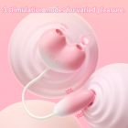 Віброяйце з вакуумним стимулятором Zemalia Tao Tao Teng та язичком, 3 в 1, + APP, градієнтний рожевий вид 21