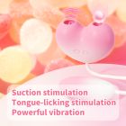 Виброяйцо с вакуумным стимулятором Zemalia Tao Tao Teng и язычком, 3 в 1, + APP, градиент розовый вид 22