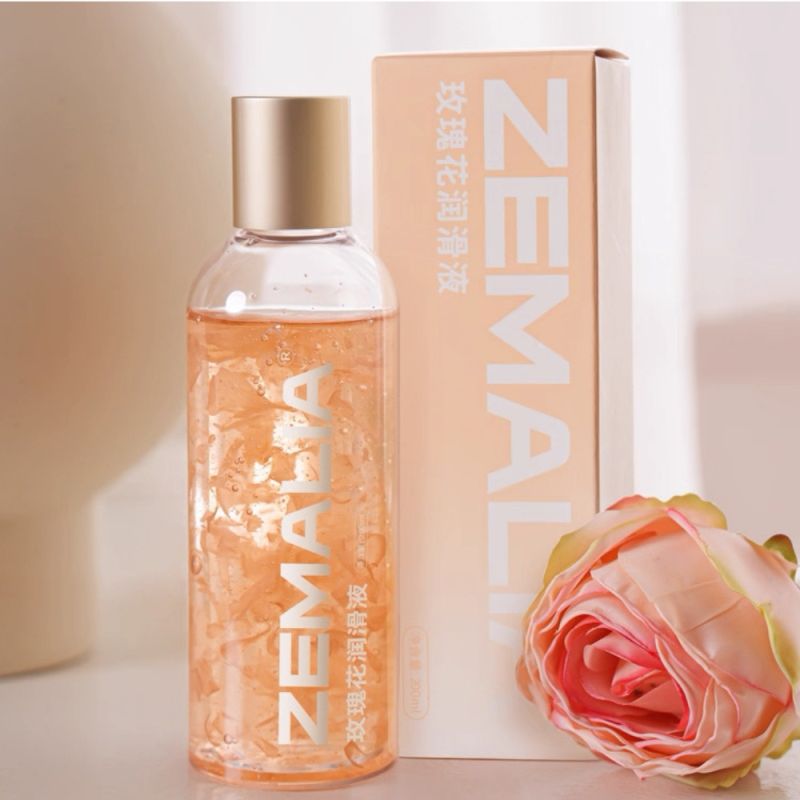 Суперувлажняющий лубрикант Zemalia с натуральными компонентами и добавлением лепестков роз, 200 мл вид 3