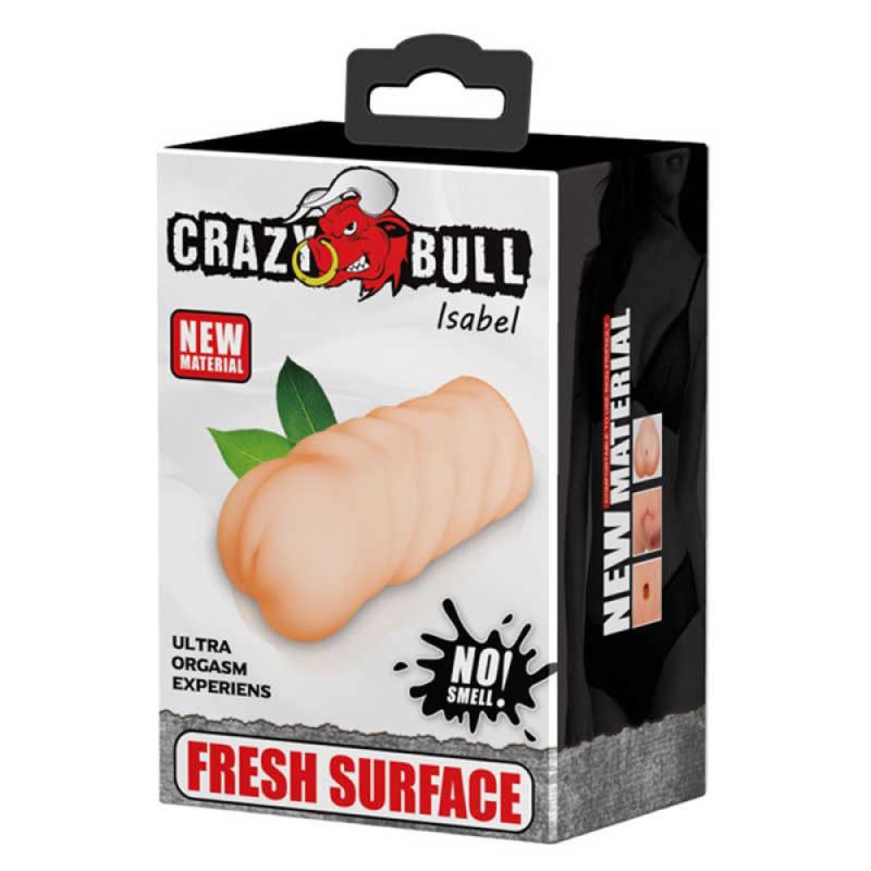 Мастурбатор вагина Crazy Bull Isabel из киберкожи, светло-бежевая вид 3