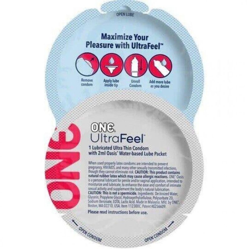 Набір латексных ультратонких презервативів One ULTRA Feel (ціна за 5 шт.) вид 2