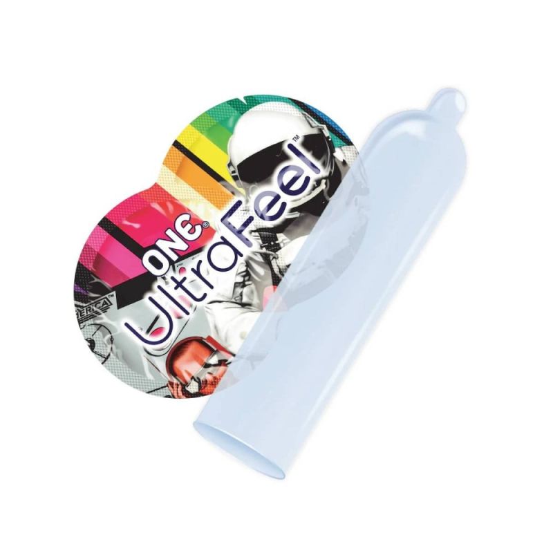 Набір латексных ультратонких презервативів One ULTRA Feel (ціна за 5 шт.) вид 3