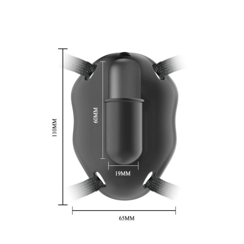 Клиторальный стимулятор Pretty Love на трусиках, черный вид 7