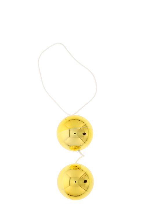 Вагинальные шарики DUO BALLS,GOLD вид 2