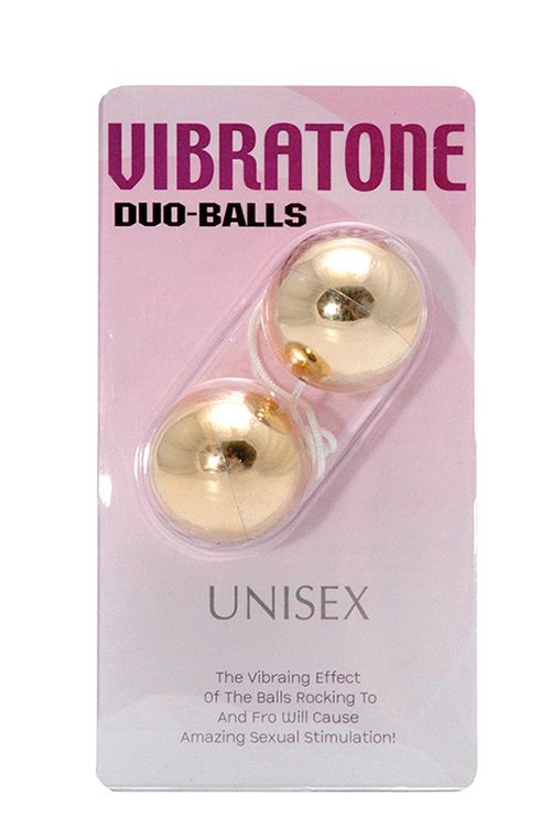 Вагинальные шарики DUO BALLS,GOLD вид 3