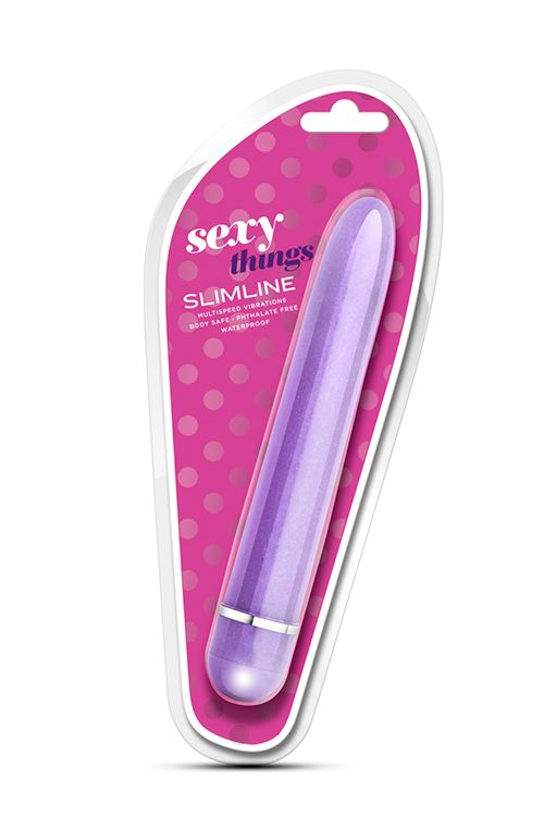 Вібромасажер класичний SEXY THINGS SLIMLINE VIBE PURPLE вид 3