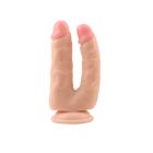 Фаллоимитатор двойной на присоске Chisa Ballsy Super Cock реалистичный, бежевый вид 3