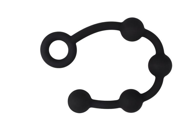 Анальные бусы Chisa Black Mont ”P” Storm Beads черные, S вид 3