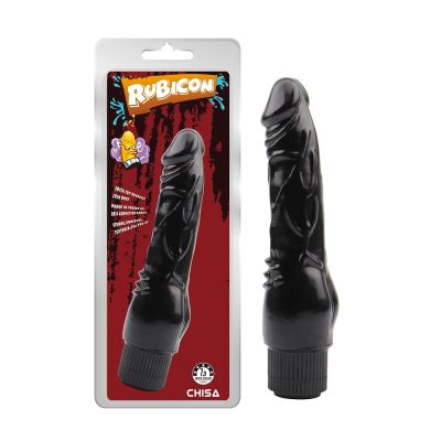 Вибратор реалистичный Chisa Rubicon Vibrating Naughty Cock, черный