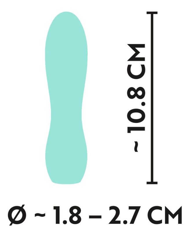 Вибратор с рельефом Cuties 3, мятный вид 8