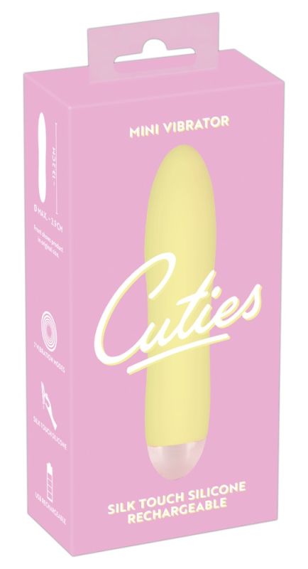 Міні-вібратор гладкий You2Toys Cuties, жовтий вид 7
