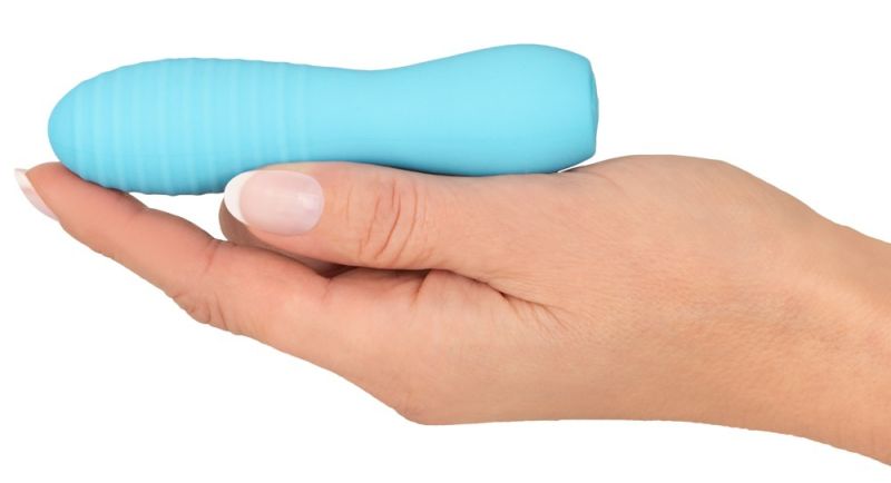 Міні-вібратор із рельєфом You2Toys Cuties 3, блакитний вид 4
