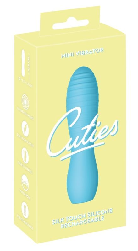 Мини-вибратор с рельефом You2Toys Cuties 3, голубой вид 9