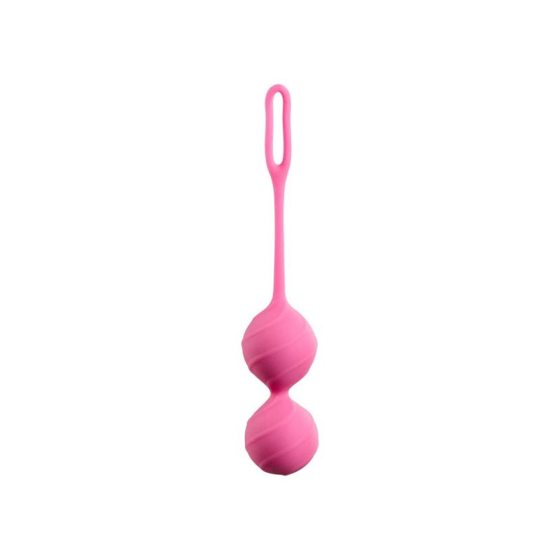 Вагинальные шарики рельефные Honeybuns Pretty Violet Miss V, Розовые вид 2