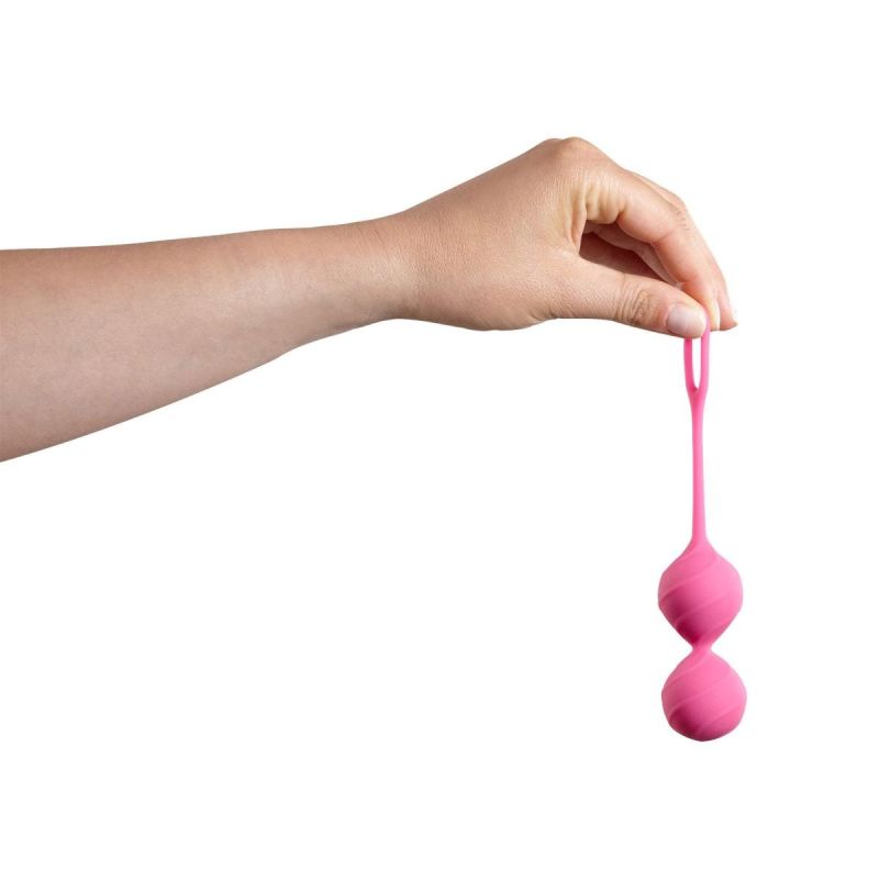 Вагинальные шарики рельефные Honeybuns Pretty Violet Miss V, Розовые вид 3