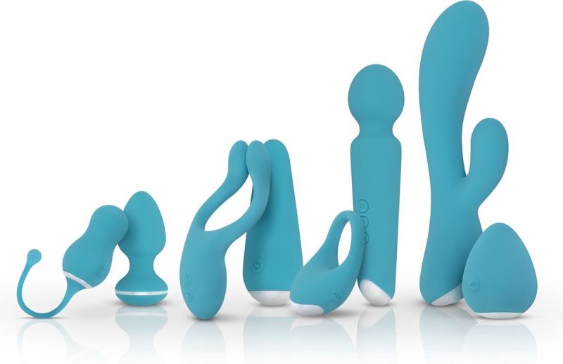 Кільце ерекційне на пеніс для пар Cala Azul з вібро, блакитне. вид 12