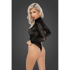 Боди сексуальное с леопардовым принтом M F287 Noir Handmade вид 3