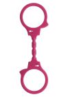 Наручники эластичные ToyJoy, силиконовые, розовые вид 2