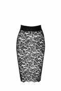 Мереживна спідниця Noir Handmade F302 Ambivalence, зі шнурівкою, чорна, розмір S