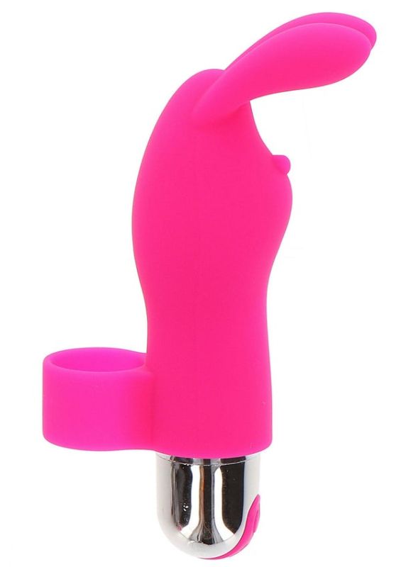 Вибратор на палец для клитора в виде кролика Toy Joy Bunny Pleaser Rechargeable розовый вид 2
