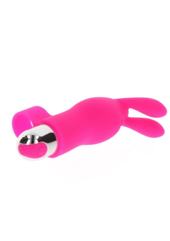 Вібратор на палець для клітора у вигляді кролика Toy Joy Bunny Pleaser Rechargeable рожевий вид 4