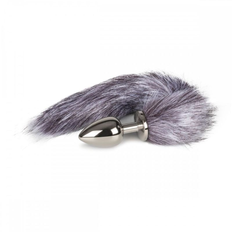 Анальна пробка метал з хвостиком Fox Tail Plug Easy Toys, Розмір L вид 2
