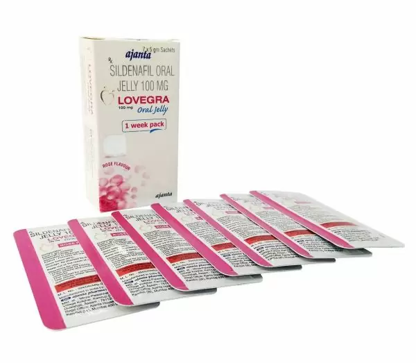 Возбуждающее Желе для женщин LOVEGRA Oral Jelly (цена за упаковку,7 пакетиков) вид 3