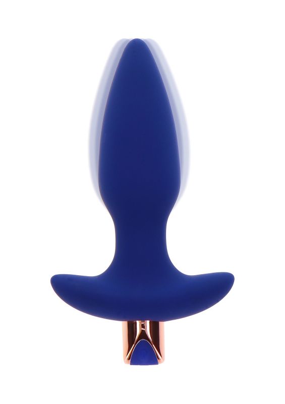 Анальная пробка с вибрацией Toy Joy Sparkle Buttplug с дистанционным управлением, синий вид 3