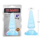 Анальна пробка без вібро Chisa Hi-Basic 11 см/4 см, блакитний вид 2