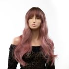 Перука довга хвиляста з чубчиком Fetish Hair омбре рожевий, 65 см вид 2