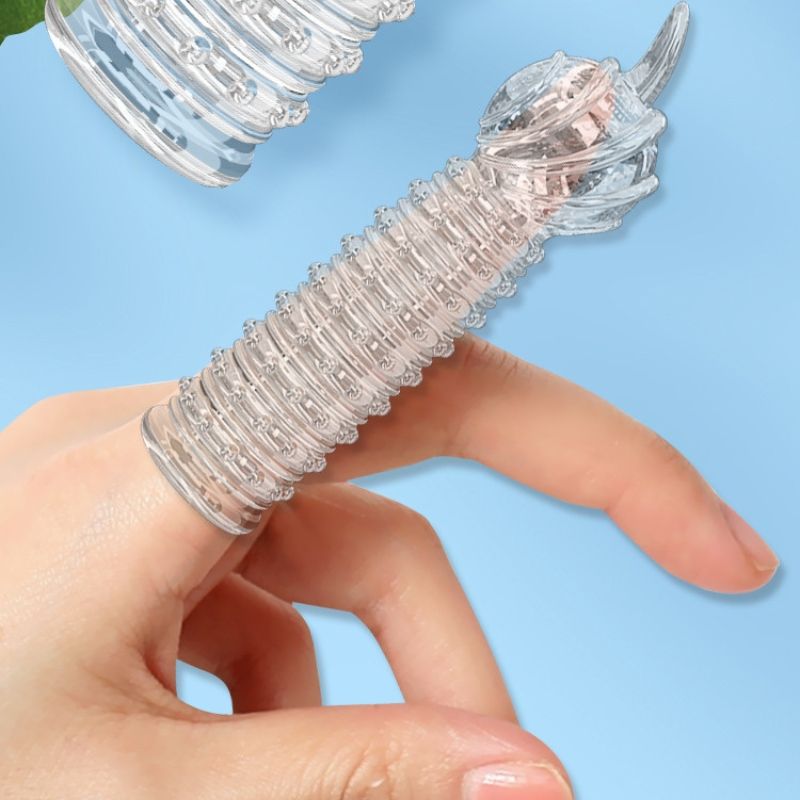 Насадки OLO (насадка с вибратором для пальца 1 шт.+ обычная насадка для пальца 1 шт.) вид 3