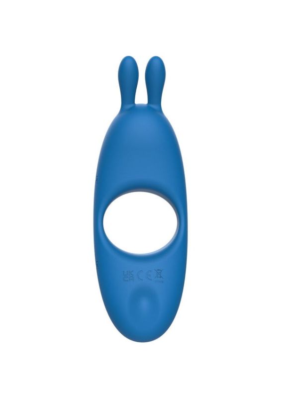 Перезаряжаемое парное кольцо для пениса Toy Joy Superhero Couples C-Ring синее вид 3