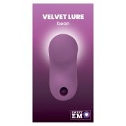 Вакуумний стимулятор клітора Sweet Em Bean з вібрацією, бордовий, 9 х 5,9 см