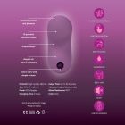 Вакуумный стимулятор клитора Sweet Em Bean с вибрацией, бордовый, 9 х 5.9 см вид 4