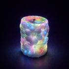 Свічка низькотемпературна люмінесцентна GlowKink з квітковим тисненням, VIP, різнокольорова, 220 г вид 2