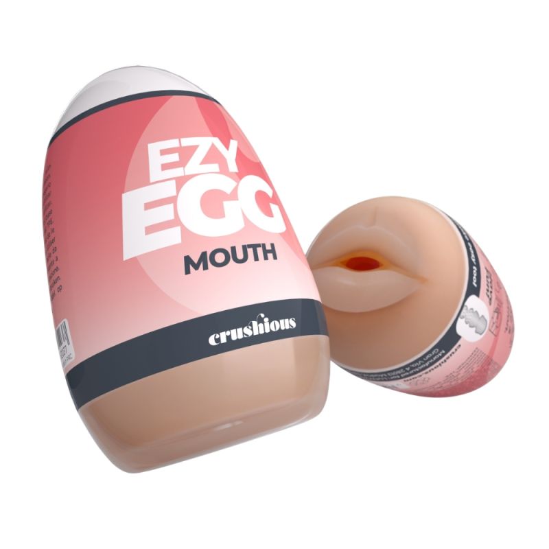 Мастурбатор-яйце, рот CRUSHIOUS EZY EGG THE Mouth, реалістичний вид 2