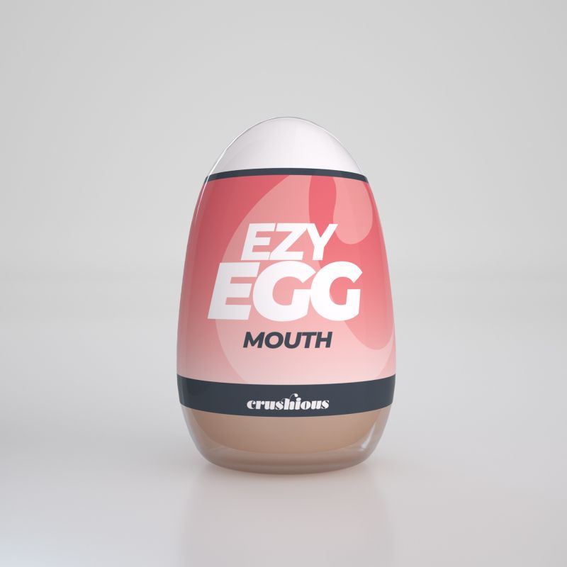 Мастурбатор-яйцо, рот CRUSHIOUS EZY EGG THE Mouth, реалистичный вид 3