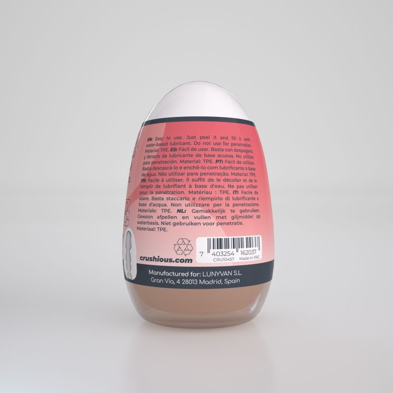 Мастурбатор-яйце, рот CRUSHIOUS EZY EGG THE Mouth, реалістичний вид 4