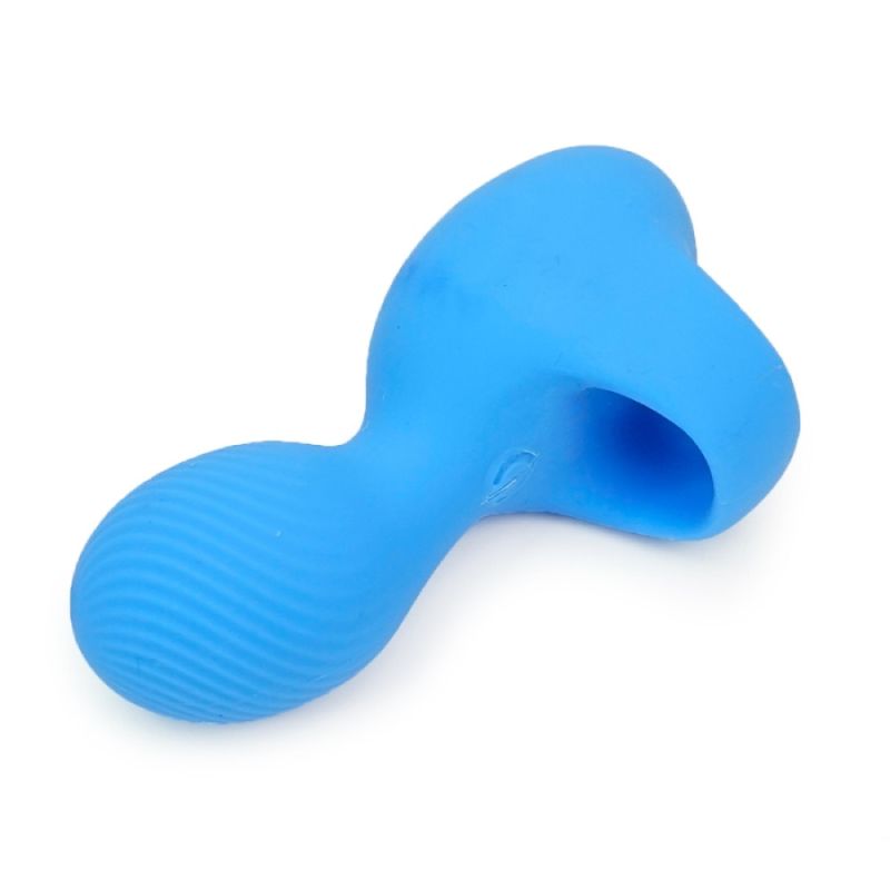 Вибратор на палец Sweet Em Bean голубой, 6.6 х 4.8 см вид 3