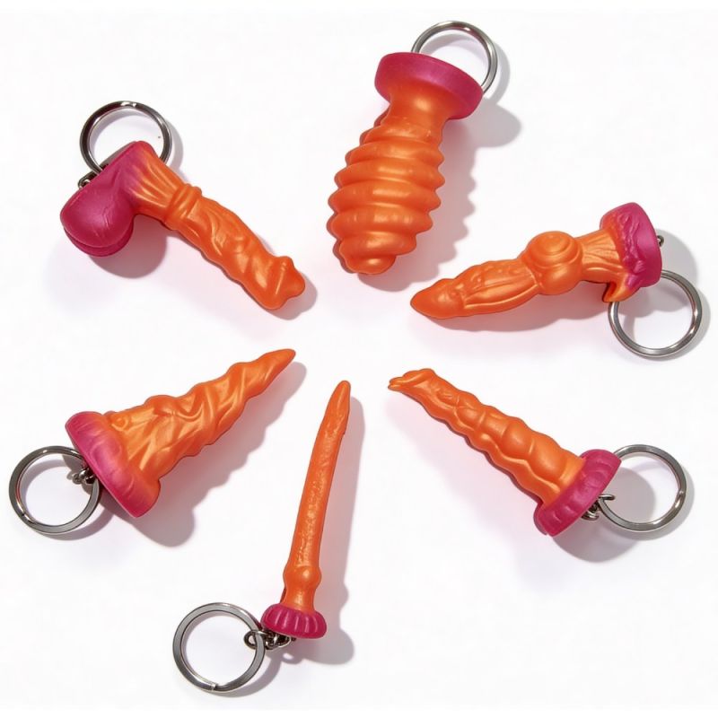 Брелок «Океан искушения» оранжево-розовый вид 2