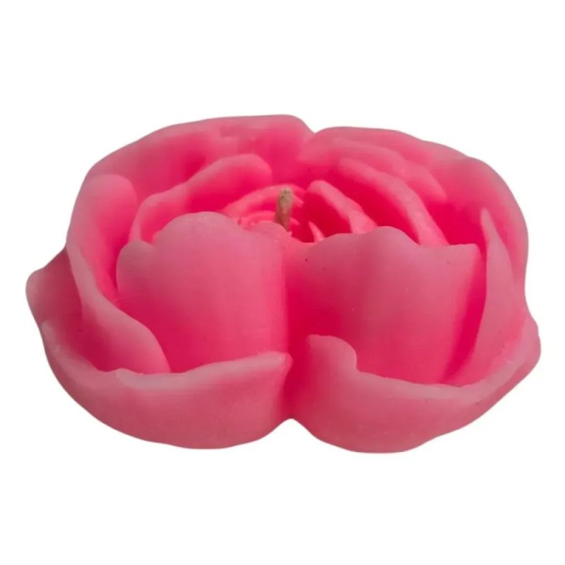 Свічка троянда люмінесцентна GlowKink 62 г, низькотемпературна, L, для БДСМ, персикова вид 10