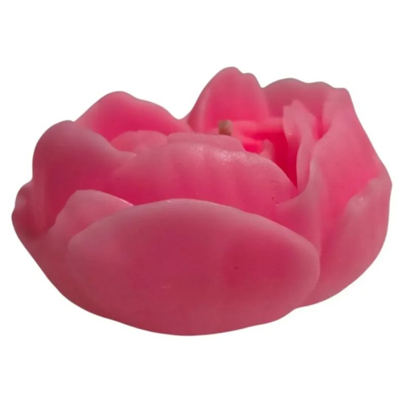 Свічка троянда люмінесцентна GlowKink 62 г, низькотемпературна, L, для БДСМ, персикова вид 11