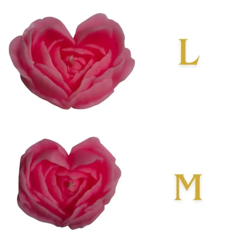 Свічка троянда люмінесцентна GlowKink 62 г, низькотемпературна, L, для БДСМ, персикова вид 18