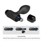 Анальная пробка с вибрацией Pretty Love, черная, 8.6 х 2.7 см вид 9