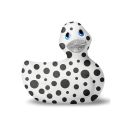 Уточка вибратор I Rub My Duckie белая в черный горох