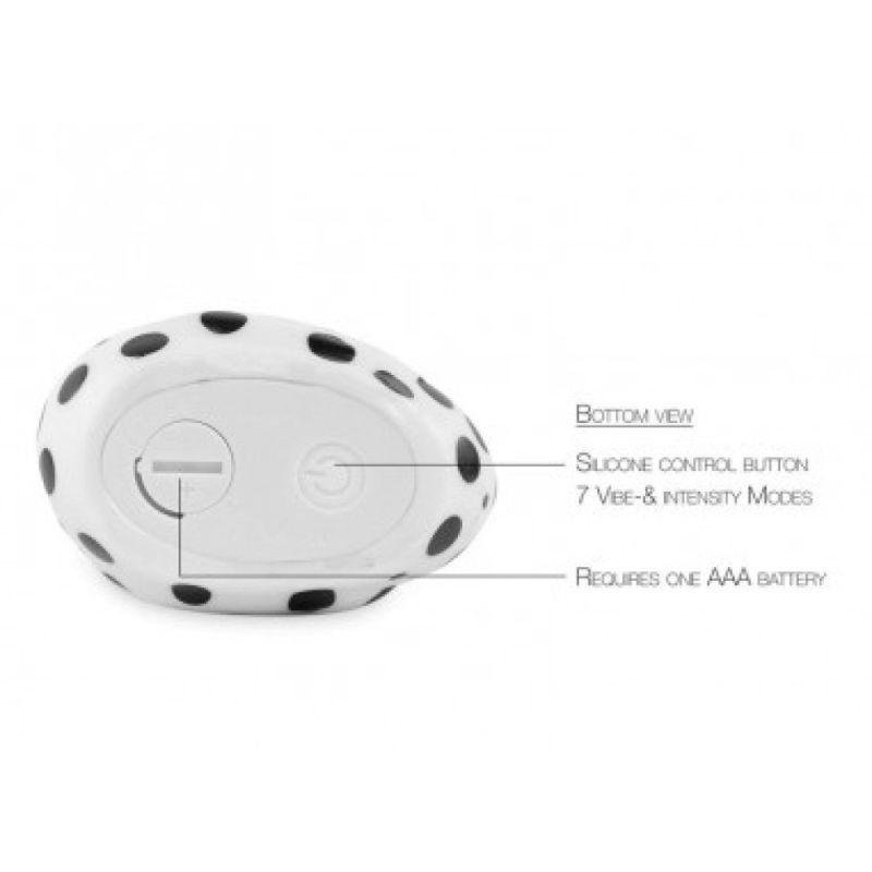 Качка-вібратор I Rub My Duckie, біла в чорну крапку вид 5